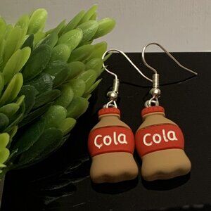 Cola Earring, Soda Earring, Pop Earring, Funny Food Earring, Gift Idea, Drink